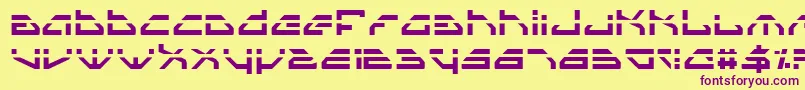 Spyv3l Font – Purple Fonts on Yellow Background