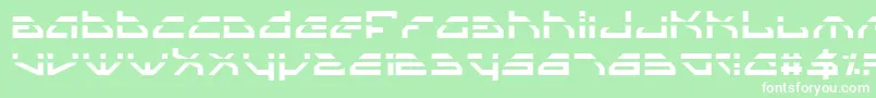 Spyv3l-Schriftart – Weiße Schriften auf grünem Hintergrund