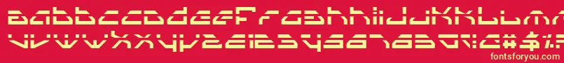Spyv3l Font – Yellow Fonts on Red Background