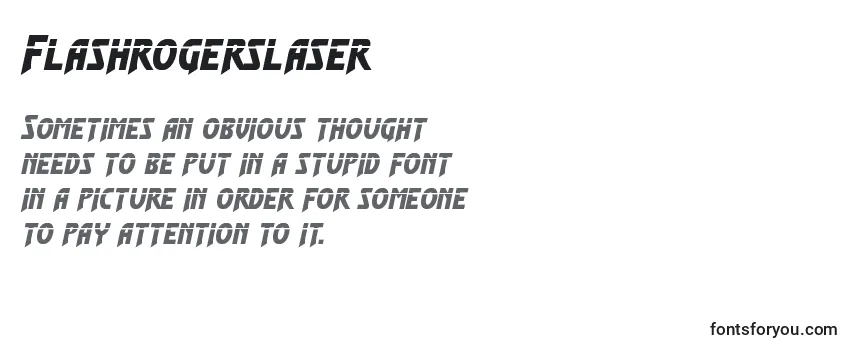 Обзор шрифта Flashrogerslaser