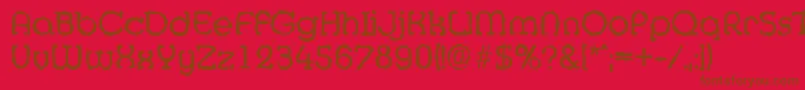 MexicorandomRegular Font – Brown Fonts on Red Background