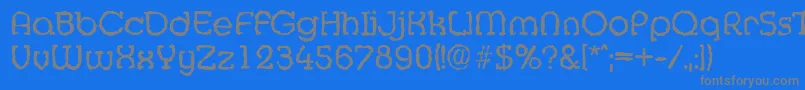 More about MexicorandomRegular Font MexicorandomRegular Font – Gray Fonts on Blue Background
