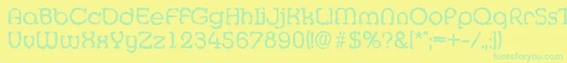 More about MexicorandomRegular Font MexicorandomRegular Font – Green Fonts on Yellow Background