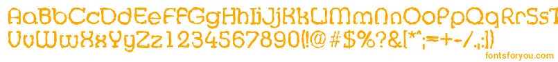 Шрифт MexicorandomRegular – оранжевые шрифты