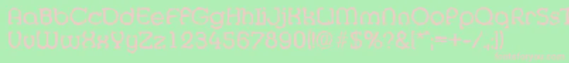 MexicorandomRegular Font – Pink Fonts on Green Background