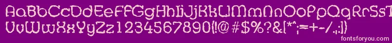 MexicorandomRegular Font – Pink Fonts on Purple Background
