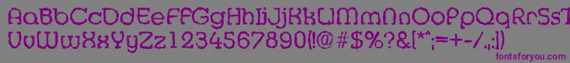 Шрифт MexicorandomRegular – фиолетовые шрифты на сером фоне