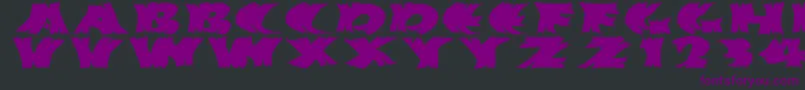 Hurrikanish Font – Purple Fonts on Black Background