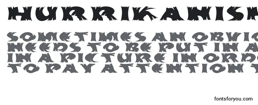 Review of the Hurrikanish Font