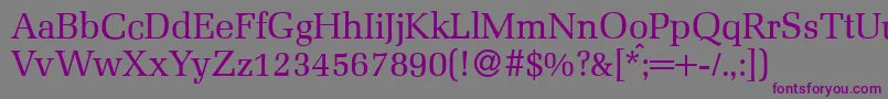 MelmacRegular Font – Purple Fonts on Gray Background