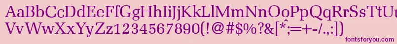 MelmacRegular Font – Purple Fonts on Pink Background