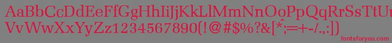 MelmacRegular Font – Red Fonts on Gray Background