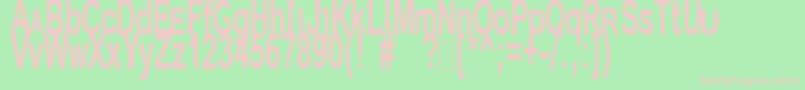 JetpakJuice Font – Pink Fonts on Green Background