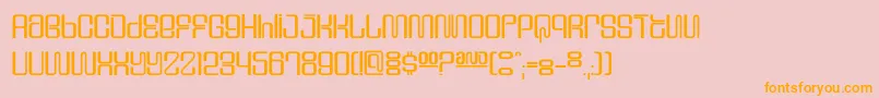 Dssupervixencyr Font – Orange Fonts on Pink Background