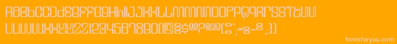 Dssupervixencyr Font – Pink Fonts on Orange Background