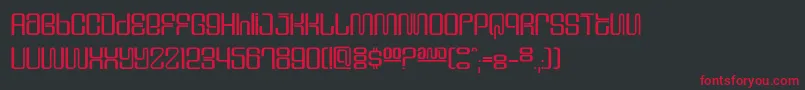 Dssupervixencyr Font – Red Fonts on Black Background