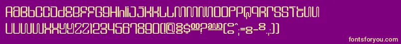 Dssupervixencyr Font – Yellow Fonts on Purple Background