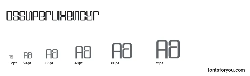 Размеры шрифта Dssupervixencyr