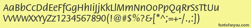 Florac Font – Black Fonts on Yellow Background