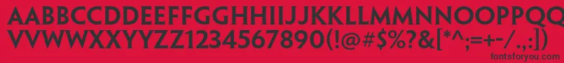 PenumbrahalfserifstdSebd Font – Black Fonts on Red Background