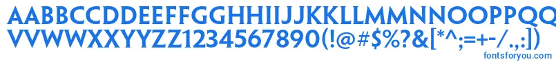 フォントPenumbrahalfserifstdSebd – 白い背景に青い文字