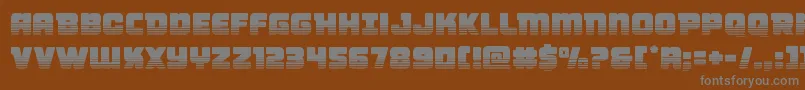 Victorycomicstwotone Font – Gray Fonts on Brown Background