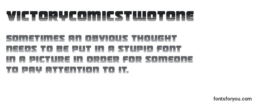 Review of the Victorycomicstwotone Font