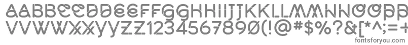 MidcaseMedsolid Font – Gray Fonts on White Background