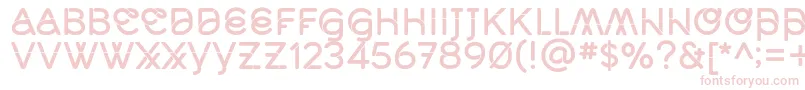 MidcaseMedsolid Font – Pink Fonts on White Background