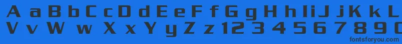 Serpentinc Font – Black Fonts on Blue Background