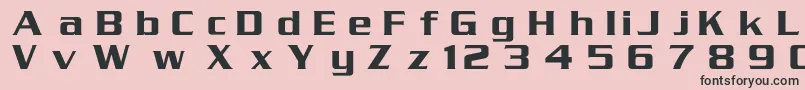 Serpentinc Font – Black Fonts on Pink Background