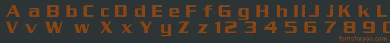 Serpentinc Font – Brown Fonts on Black Background