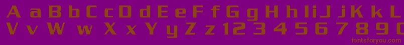 Serpentinc Font – Brown Fonts on Purple Background