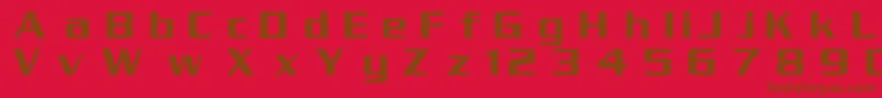 フォントSerpentinc – 赤い背景に茶色の文字
