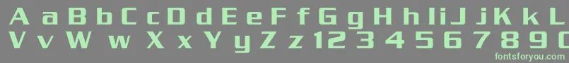 Serpentinc Font – Green Fonts on Gray Background
