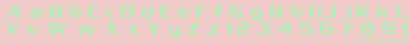 Serpentinc Font – Green Fonts on Pink Background