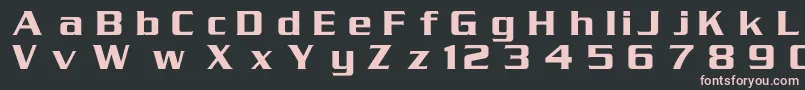 Serpentinc Font – Pink Fonts on Black Background