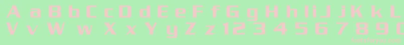 Serpentinc Font – Pink Fonts on Green Background