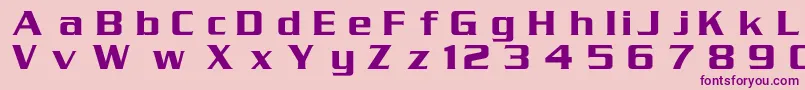 Serpentinc Font – Purple Fonts on Pink Background