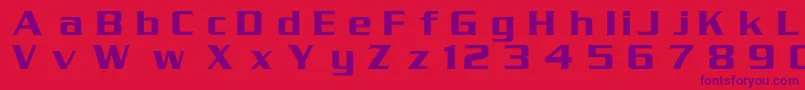 Serpentinc Font – Purple Fonts on Red Background