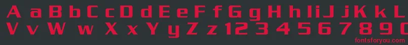 Serpentinc Font – Red Fonts on Black Background