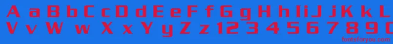 Serpentinc Font – Red Fonts on Blue Background