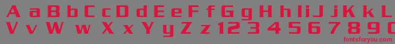 Serpentinc-Schriftart – Rote Schriften auf grauem Hintergrund