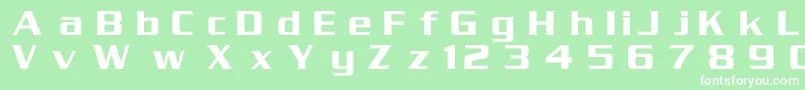 Serpentinc Font – White Fonts on Green Background