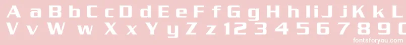 Serpentinc Font – White Fonts on Pink Background