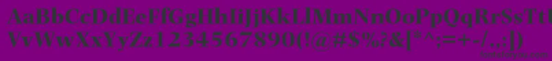 PhotinamtstdBold Font – Black Fonts on Purple Background