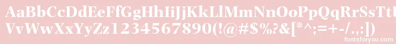 PhotinamtstdBold Font – White Fonts on Pink Background