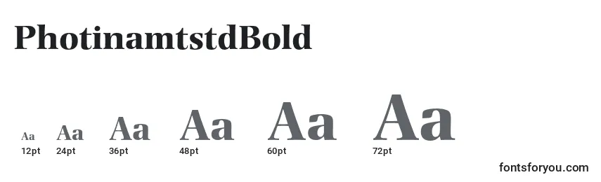 PhotinamtstdBold Font Sizes