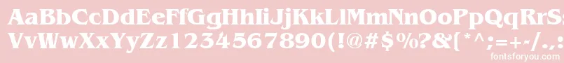 Шрифт AgbengalyBold – белые шрифты на розовом фоне
