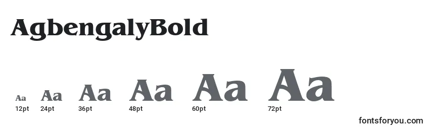 AgbengalyBold Font Sizes
